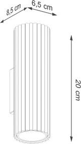 Brilagi - Lampada da parete CRESTO 2xGU10/10W/230V 20 cm verde