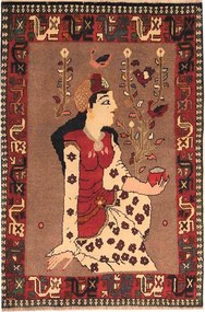Gashghai Tappeto persiano 150x100 Marrone (Iran) Annodato A Mano
