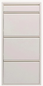 Scarpiera da parete con scomparti a ribalta Caruso