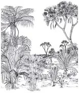 Tenue de Ville Carta da parati panoramica Savane - Slate