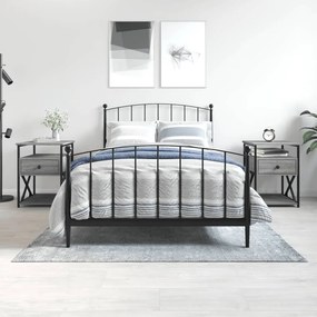 Comodini 2 Pz Grigio Sonoma 40x42x55 Cm İn Legno Multistrato /