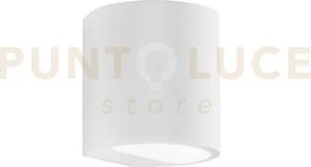 Applique a parete shine bianca 1 luce attacco g9 11x10x11,5cm in ge...