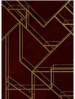 Coordonne Carta da parati panoramica L Geometric - Wine