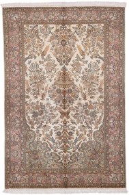 Cashmere Silk Tappeto 130x190 Rosa (Indian) Annodato A Mano
