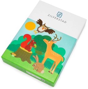 Posate per bambini in acciaio inox argento 4 pezzi Forest Animals - Zilverstad