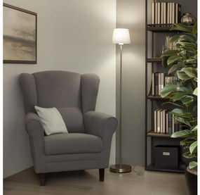 Brilagi - Lampada LED da terra CERIA 1xE27/40W/230V Ø 20,5 cm grigio/cromo opaco