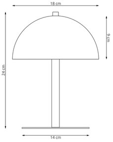 Lampada Da Tavolo Moderna Demetra Acciaio Bianco 2 Luci G9 Ip20