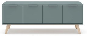 Mobile TV verde-grigio 140x53 cm Pisco - Marckeric