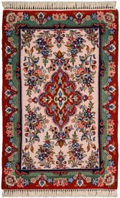 Isfahan Tappeto 110x70 Beige (Iran) Annodato A Mano