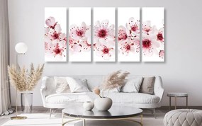 Quadri 5 pezzi – Fiori di ciliegio