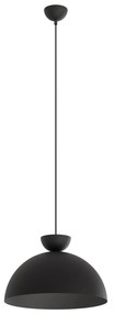 Lampadario Minimal Efesto Acciaio Nero 1 Luce Gx53