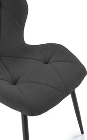 Sedie da pranzo nere in set di 4 Luna - Marckeric