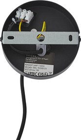 Lampada a sospensione moderna bronzo scuro con tortora 50cm 3 luci - Drum Duo