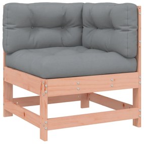 Set divani giardino 7 pz con cuscini legno massello di douglas