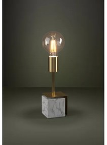 Eglo 390169 - Lampada da tavolo CARMITA 1xE27/40W/230V oro/bianco marmo