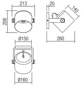 Redo 01-2399 - Applique POOH 1xE27/42W/230V faggio