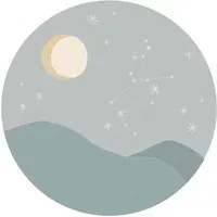 Eijffinger Carta da parati panoramica Star Sign Circles Blue - Leo