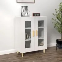 Credenza 69,5x34x90 cm in Legno Multistrato Bianco Lucido cod mxl 24345