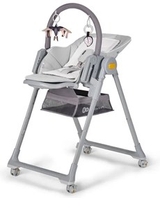 KINDERKRAFT - Sedia da pranzo per bambini 2in1 LASTREE grigia