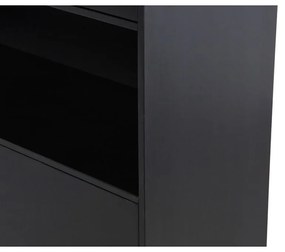 Armadio modulare nero in legno di pino 40x210 cm Finca - WOOOD