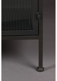 Vetrina in metallo nero 150x80 cm Boli - Dutchbone
