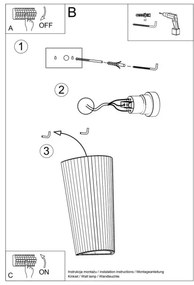 Applique LANA 1xE27/60W/230V