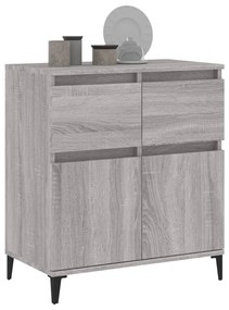 Credenza grigio sonoma 60x35x70 cm in legno multistrato