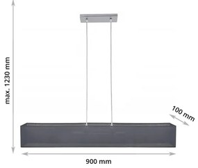 Lampadario a sospensione con filo CAROLINE 2xE14/40W/230V