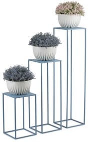 Portafiori 100x24 cm blu