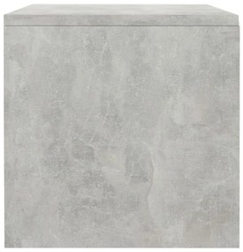 Comodini 2 pz Grigio Cemento 40x30x30 cm in Legno Multistrato