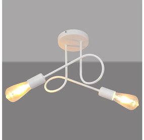 Lampadario a soffitto per bambini OXFORD 2xE27/15W/230V bianco