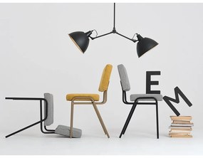 Sedia da pranzo bianca e nera Simple - CustomForm