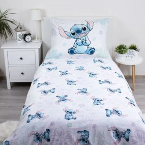 Set copripiumino e federa da bambini bianco in cotone per letto singolo 140x200 cm Lilo and Stitch "Ohana White" – Jerry Fabrics