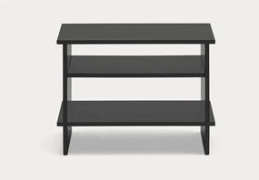 Comodino nero con ripiani Inari – Teulat