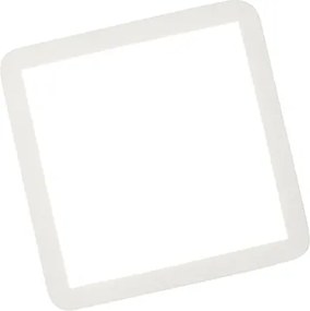 Plafoniera bianca 30 cm con LED dimmerabile a 3 step IP44 - Steve