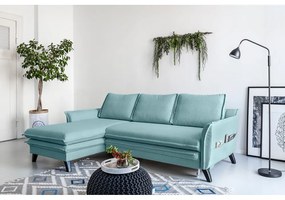 Angolo del divano letto azzurro, angolo sinistro Charming Charlie - Miuform