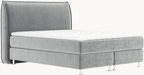 Letto boxspring in velluto fatto a mano Chermin, H4