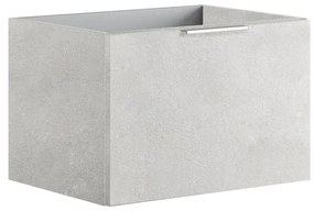 Scocca per base sottolavabo Portland 1 cassetto cemento chiaro L 59 x H 40 x P 45.5 cm
