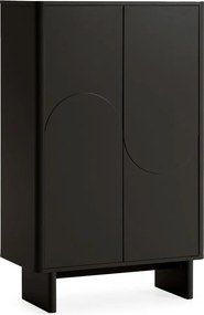 Armadietto nero 80x130x40 cm Solei – MOME