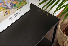 Tavolo consolle nero opaco 29,5x120 cm Solace – Kalune Design