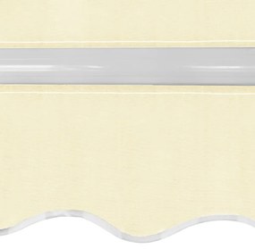Tenda da Sole Pieghevole Manuale 400 cm Crema