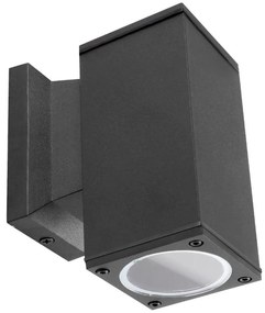 Aigostar - Applique da esterno 1xGU10/230V nero IP65 quadrato