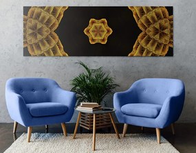 Quadro su tela – Mandala dorato interessante