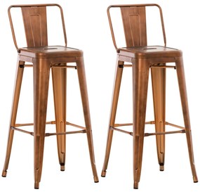 Set Di Barhocker Mason: Stile E Stabilità İn 2 Sgabelli Da Bar / Kupfer