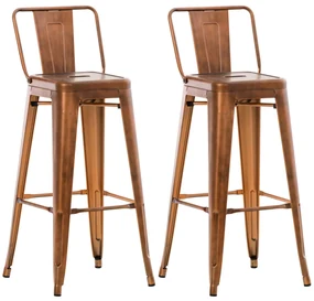 Set Di Barhocker Mason: Stile E Stabilità İn 2 Sgabelli Da Bar / Kupfer