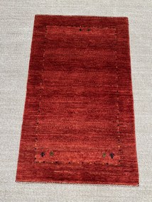 Loribaft Tappeto 100 x 60 Rosso (Iran) Annodato A Mano