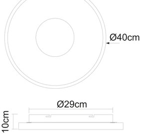 Globo 41758-30B - Plafoniera LED dimmerabile JOLLI LED/30W/230V + +TC