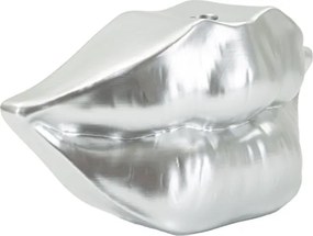 Vaso Mouth Lip Silver Cm 23X8X12