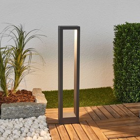 Lampioncino da giardino Jupp Lucande, Nero, Alluminio, Moderno, Lampada LED da esterni
