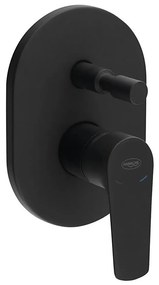 Aqualine - Rubinetto doccia per installazione a scomparsa LOTTA opaco nero